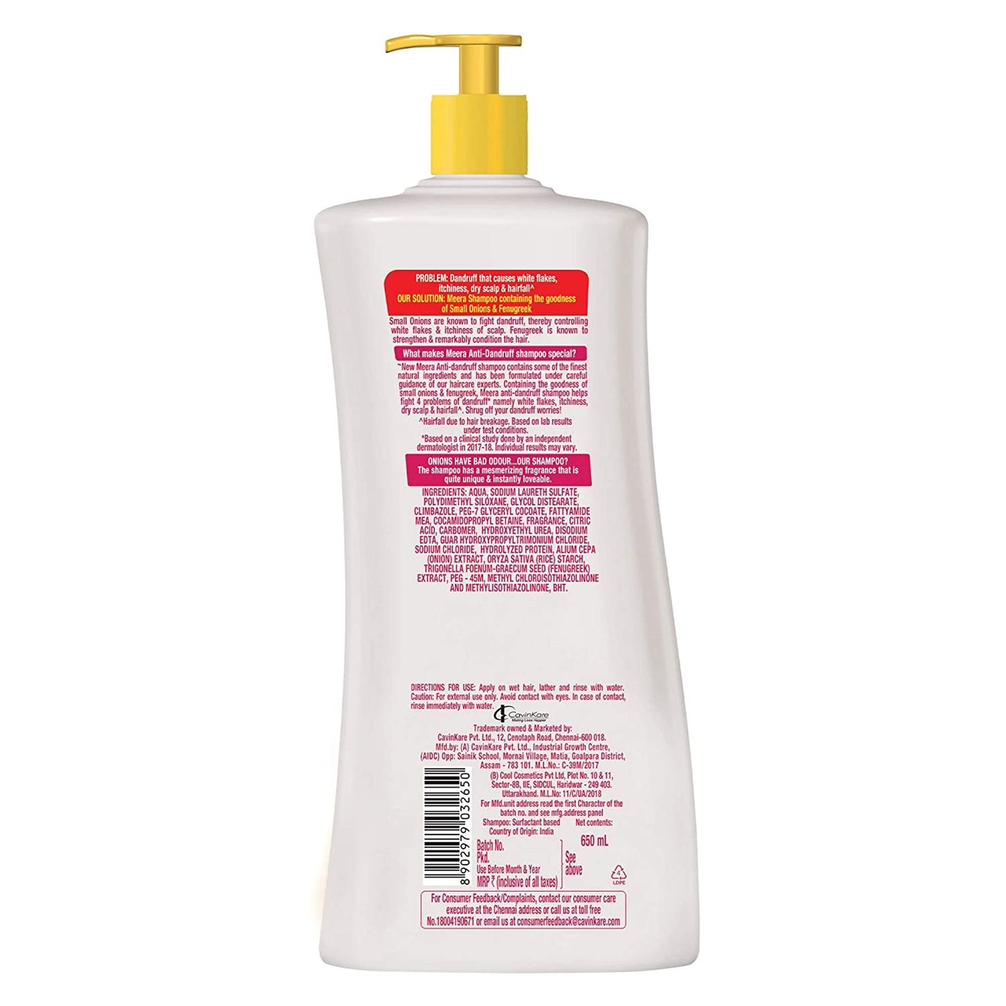 Meera Anti-Dandruff Shampoo