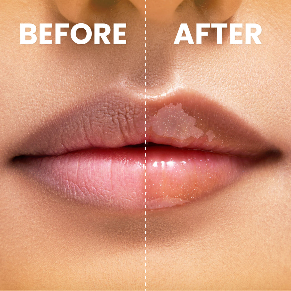 Typsy Beauty Hi Honey! SPF 25 Lip Oil in a clear tube with a honey-colored lip gloss inside, featuring a glossy finish.