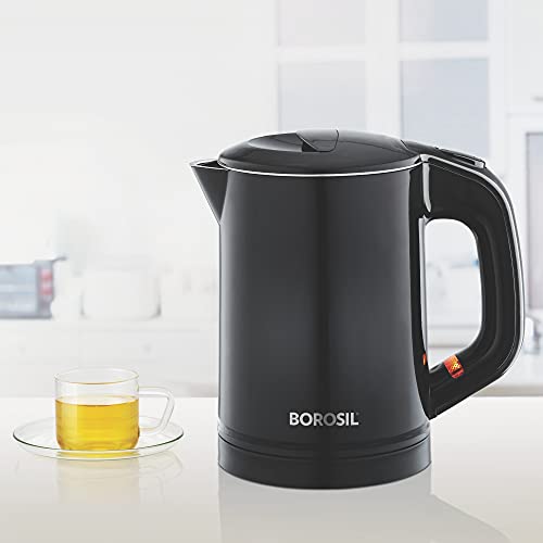 Borosil Eva Cool Touch Stainless Steel Electric Kettle 600 ml