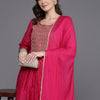 Dhiyona IE Embroidered Empire Sequinned Chanderi Silk Kurta with Trousers & Dupatta