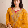 Indyancart IE Women Ethnic Motifs Embroidered Regular Gotta Patti Kurta with Trousers & With Dupatta