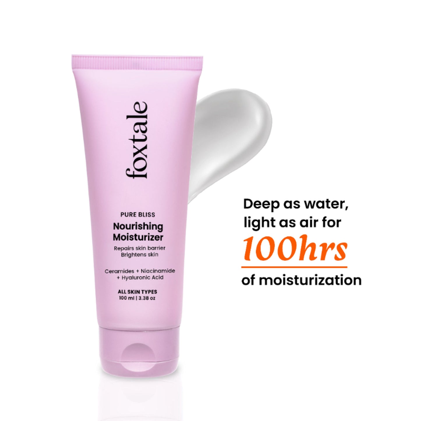 Foxtale Nourishing Ceramide Moisturizer For Barrier Repair, Hydration & Rough Skin