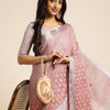 Dhiyona GR Women's CT Lavender Cotton Linen Silk Embroidered Saree