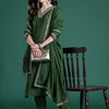 Dhiyona IE Floral Embroidered Sequinned Kurta with Trousers & With Dupatta