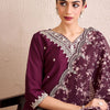Indyancart IE Women Floral Embroidered Regular Kurta with Trousers & With Dupatta