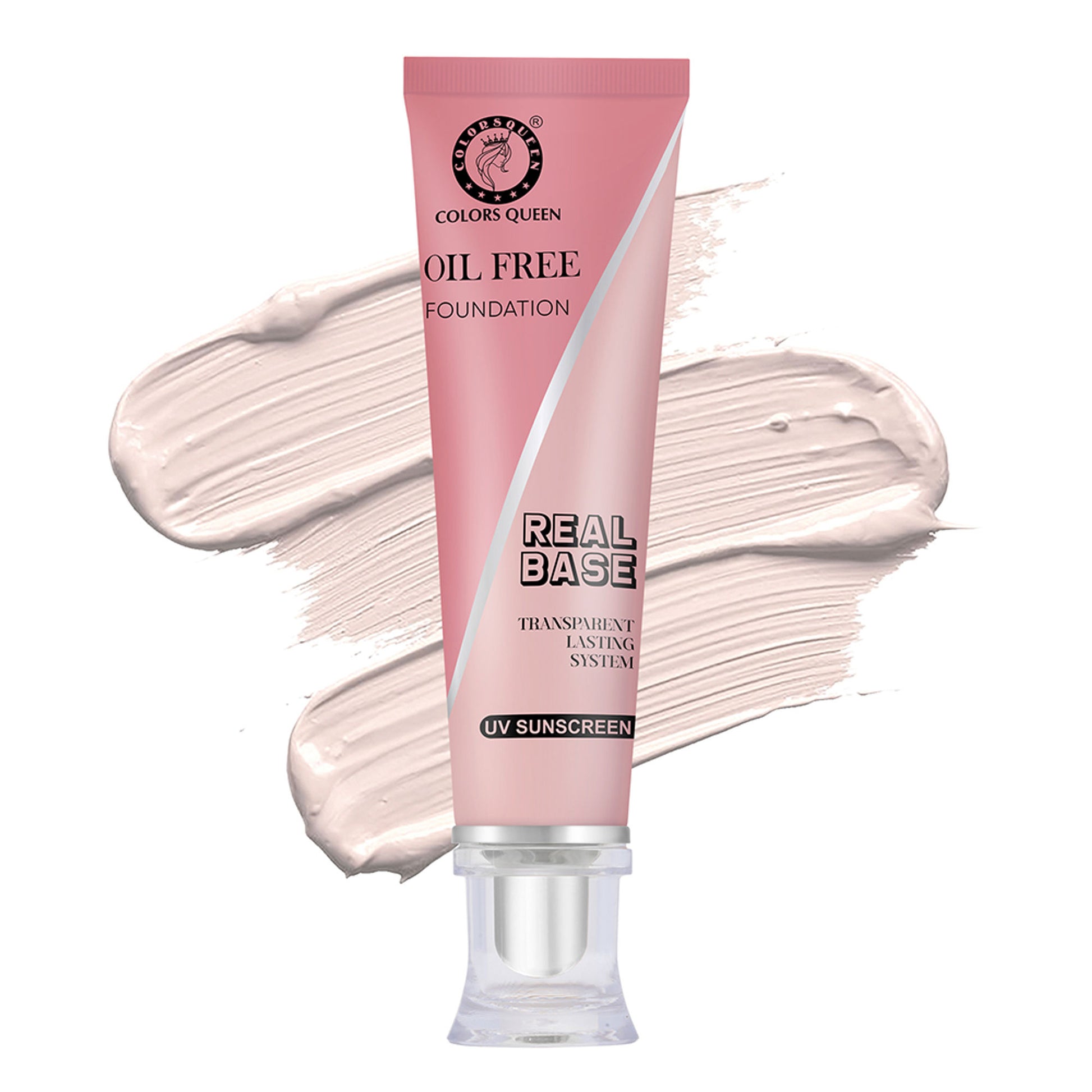 Colors Queen Real Base Oil Free Foundation - 01 White Ivory