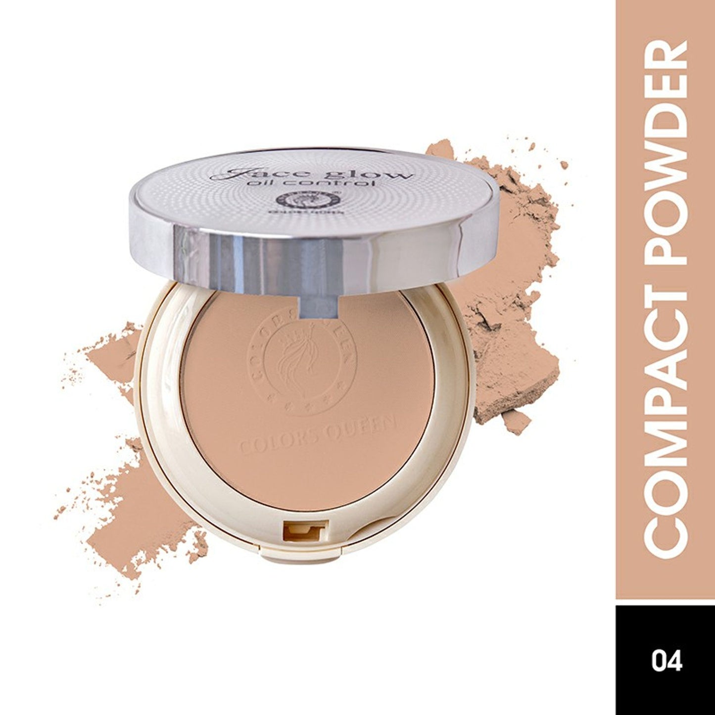 Colors Queen Face Glow Oil Control Powder Upto 24 Hours - 04