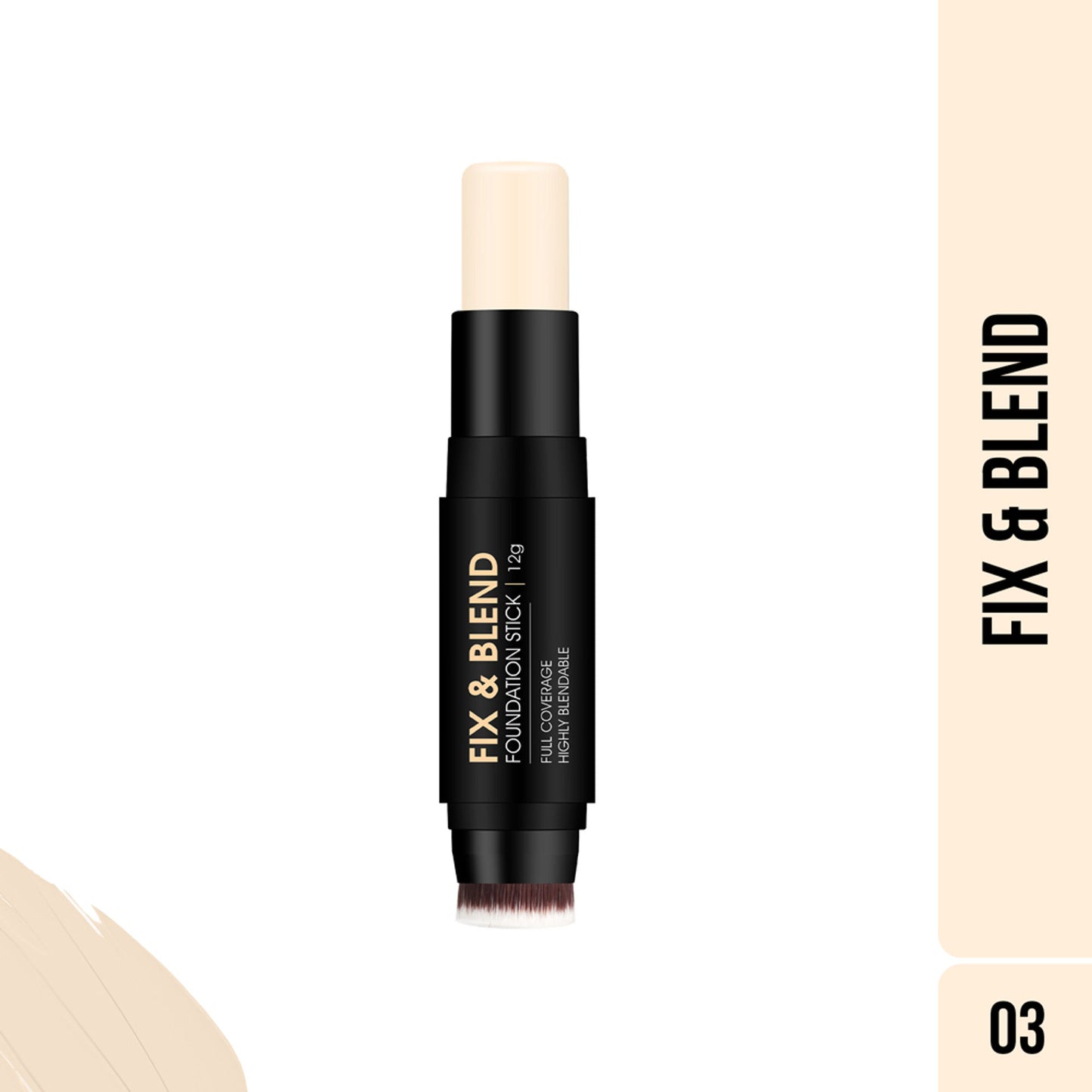 Colors Queen Fix & Blend Foundation Stick - 03 Shell Beige