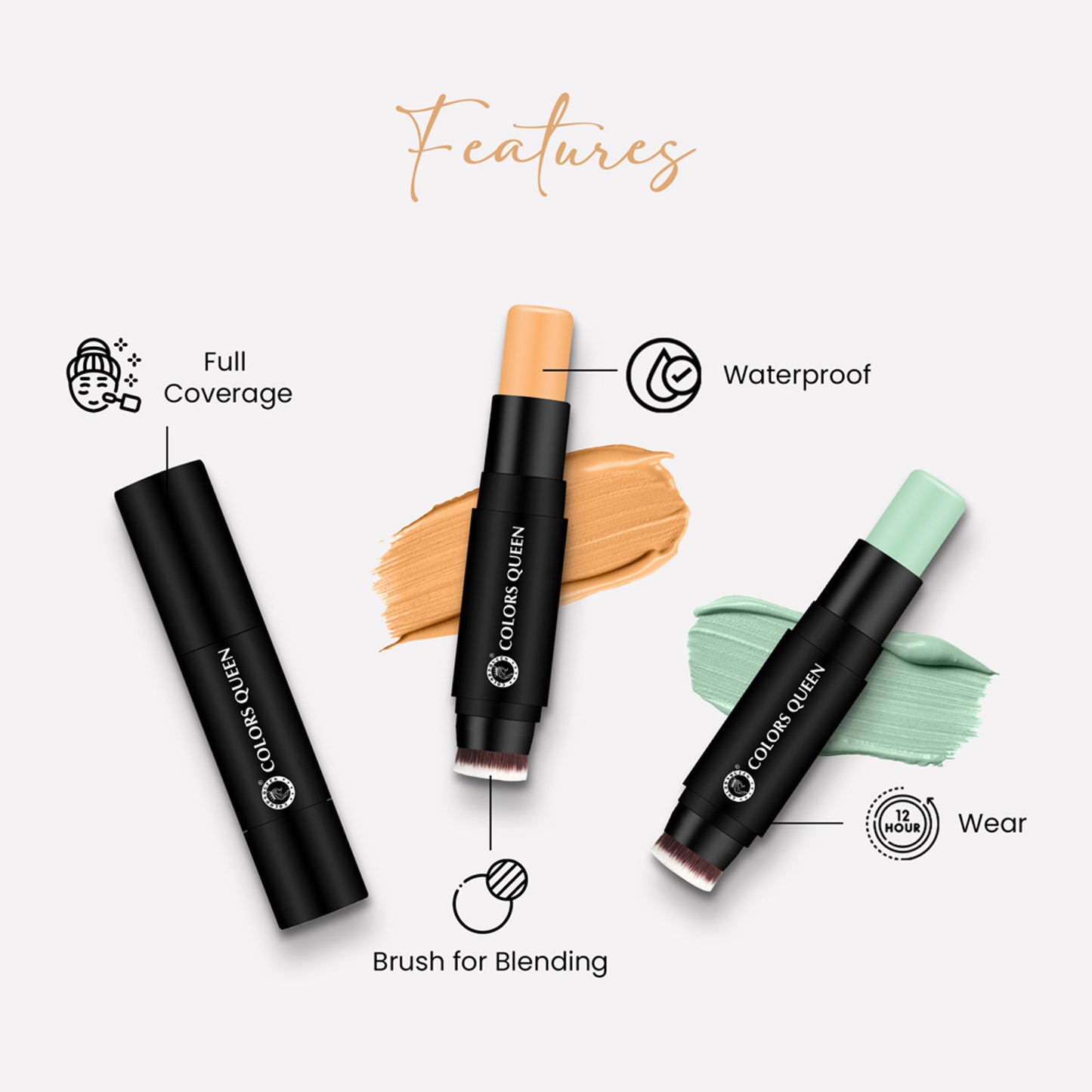 Colors Queen Fix & Blend Foundation Stick - 04 Vanilla Latte