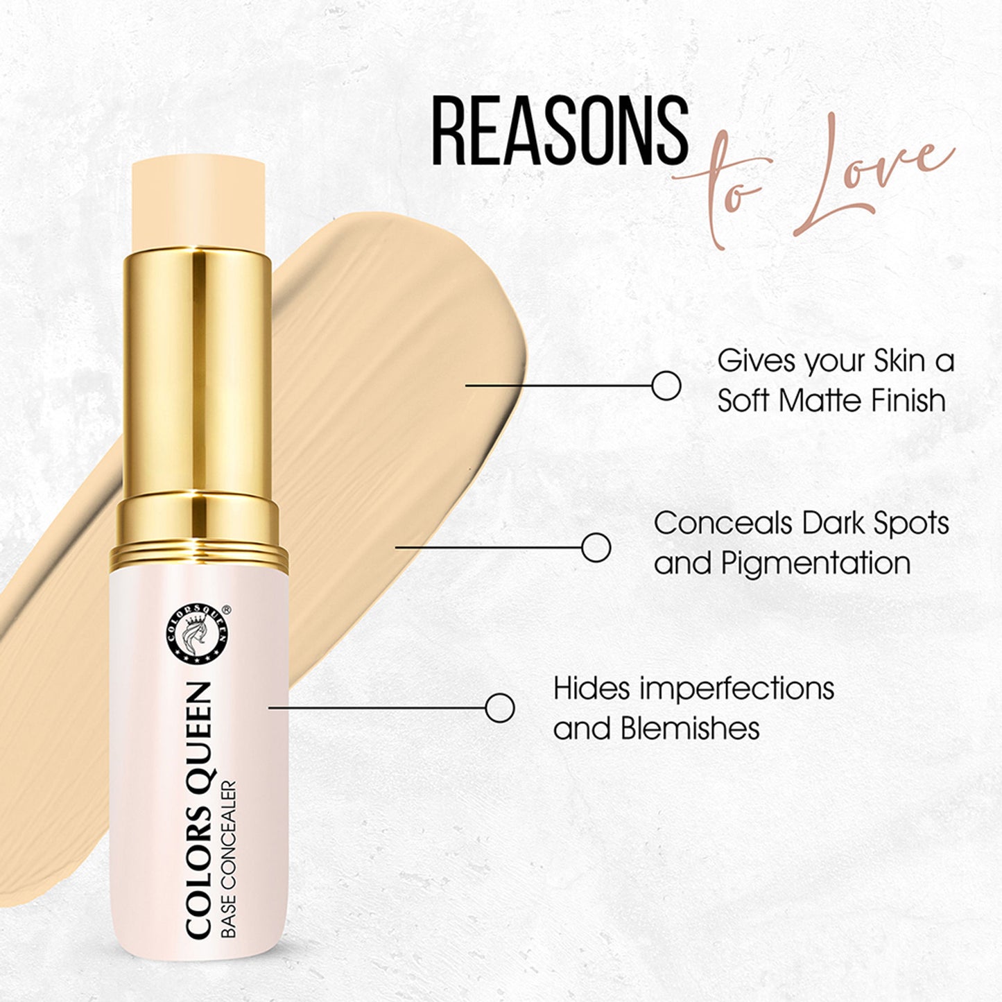 Colors Queen Perfect Oil Free Base Concealer - 02