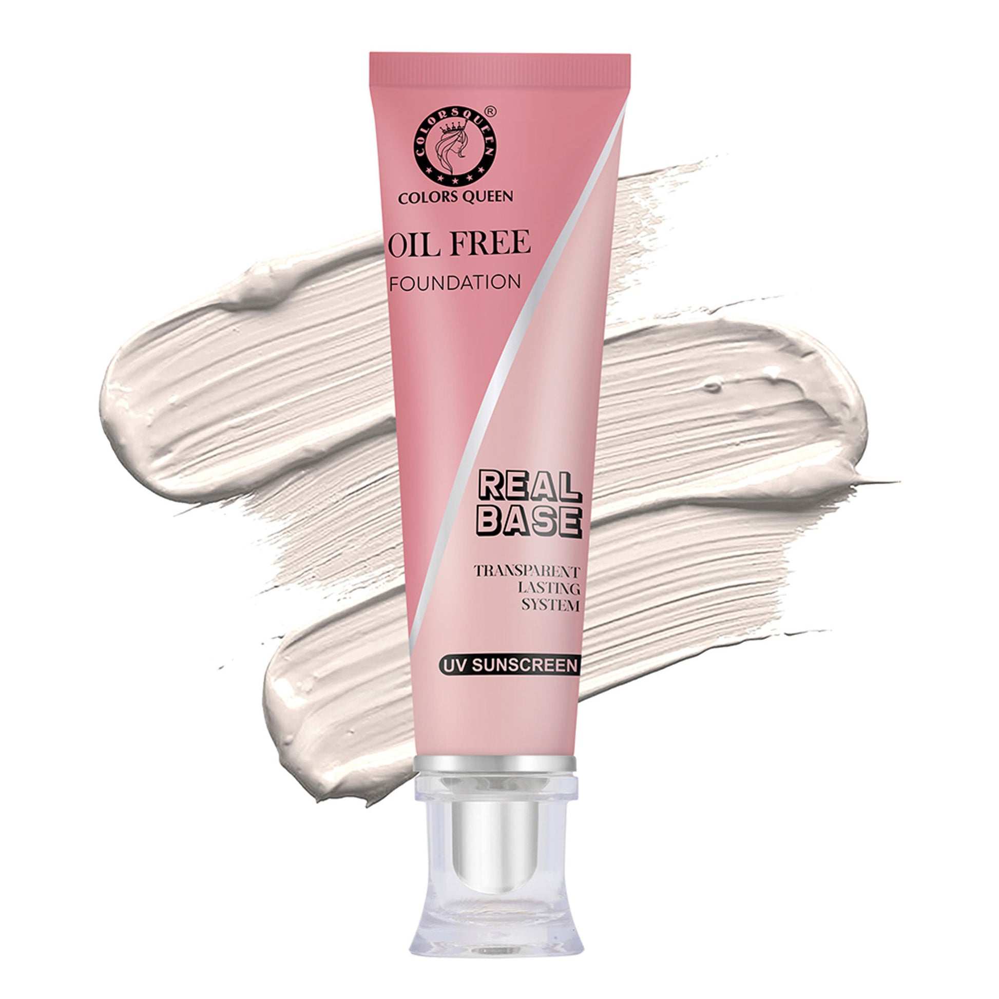 Colors Queen Real Base Oil Free Foundation - 02 Rose Blush