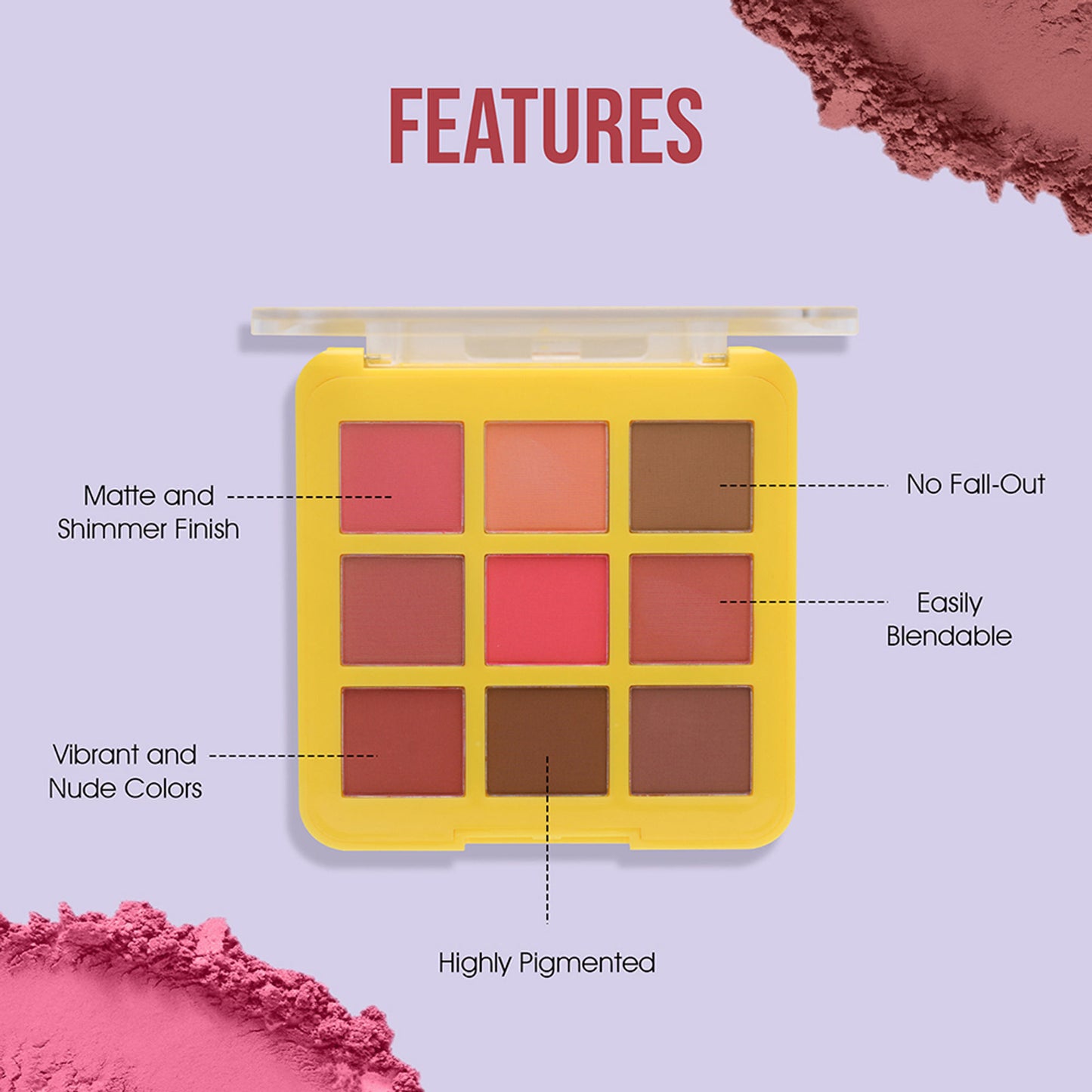 Colors Queen 9-in-1 Eyeshadow Palette - Matte Nudes-01