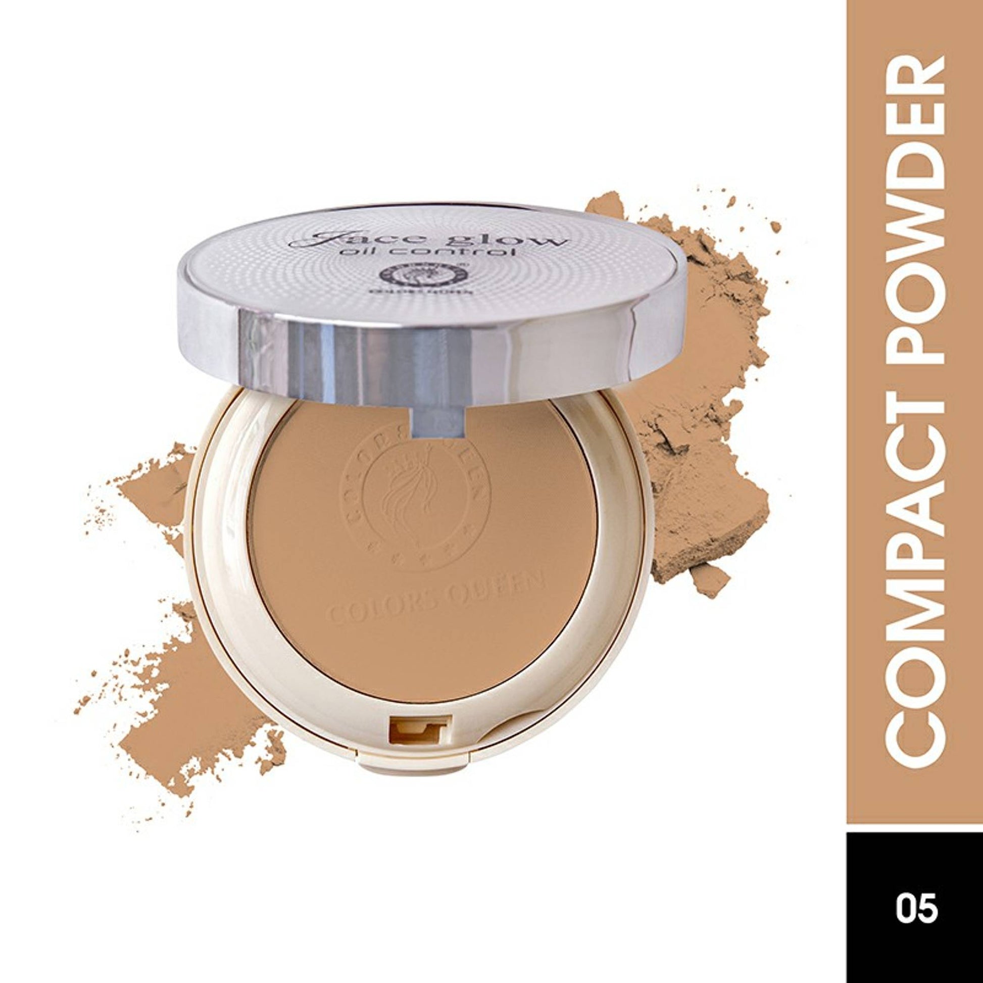 Colors Queen Face Glow Oil Control Powder Upto 24 Hours - 05