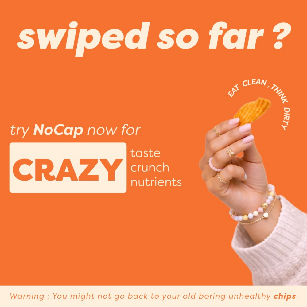 Nocap foods Zero Guilt Healthy Chips - Classic Masala & Millet Jalapeno