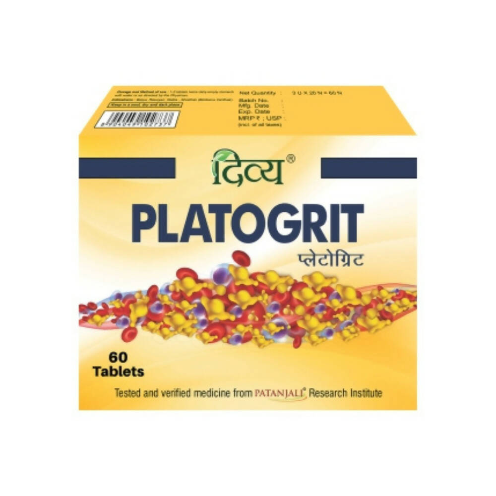 Patanjali Divya Platogrit Tablets - Indyancart