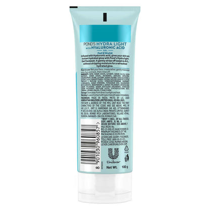 Ponds Hydra Light Hyaluronic Acid Hydrating Gel Face Wash - Indyancart