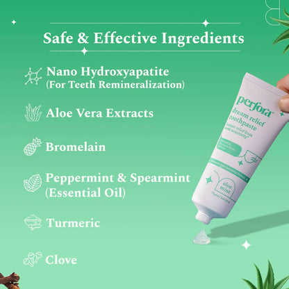 Perfora Sensitive Toothpaste - Aloe Mint - Indyancart