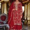 Dhiyona IE Women Ethnic Motifs Embroidered Kurta with Palazzos & Dupatta