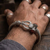 Dhiyona Silver Plated Trishool Design Rudraksh Rakhi Bracelet