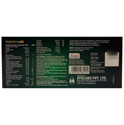 Ayulabs Nutrich Nutra Softgel Capsules - Indyancart
