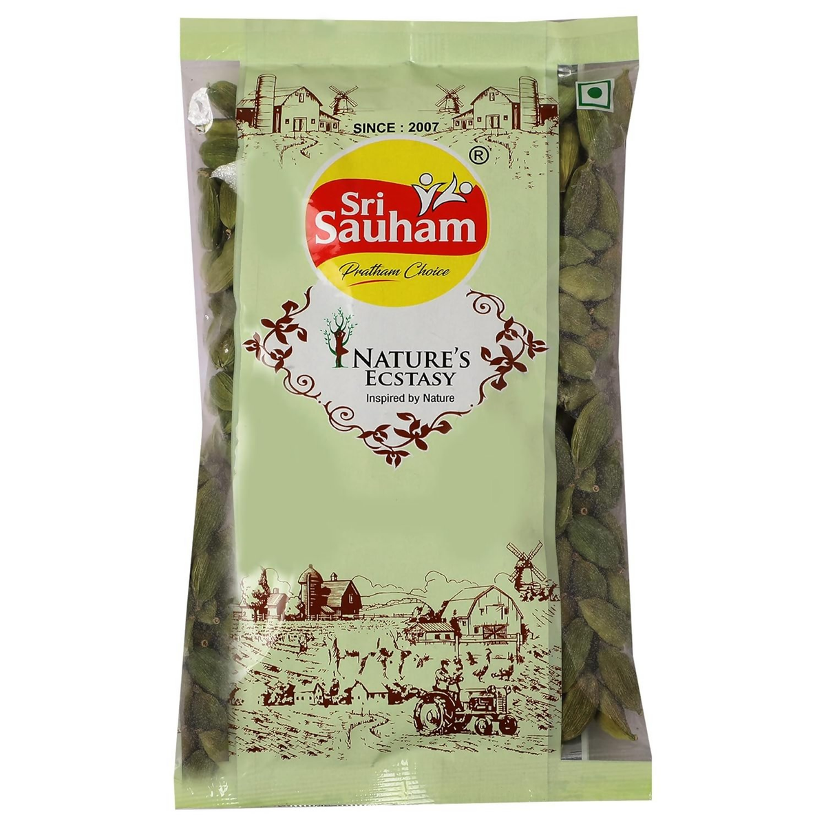 Sri Sauham Spices Green Cardamom (Choti Elaichi)