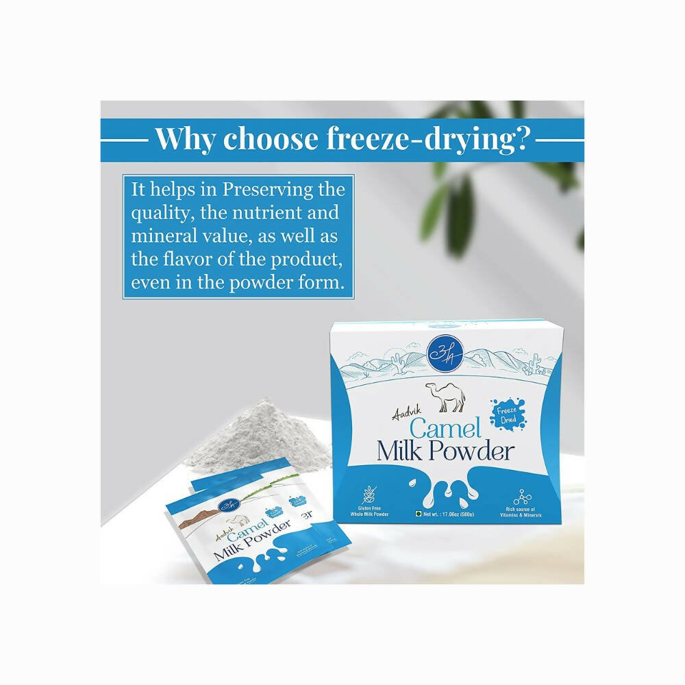 Aadvik Camel Milk Powder Freeze-Dried Sachets - Indyancart
