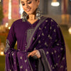 Dhiyona IE Women Ethnic Motifs Embroidered Regular Thread Work Pure Cotton Kurta with Trousers & With Dupatta