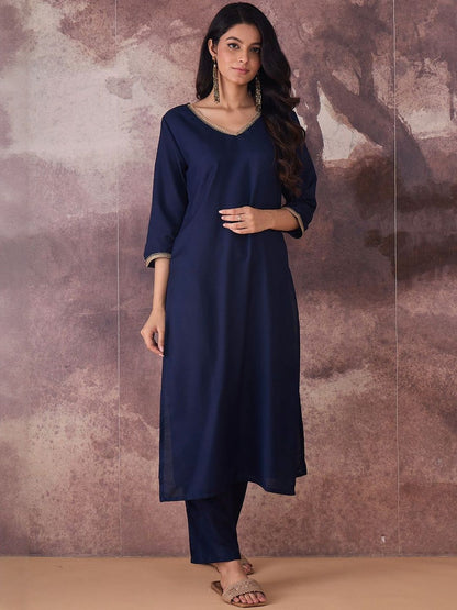 Regular Gotta Patti Kurta with Trousers