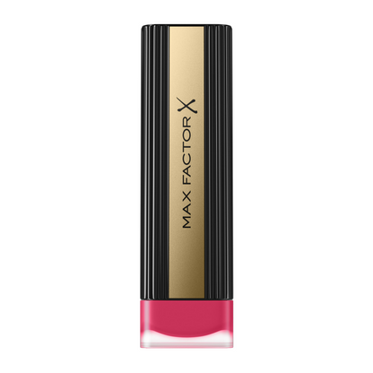 Max Factor Colour Elixir Velvet Matte Lipstick in Blush, showcasing the lipstick tube and the soft pink shade.
