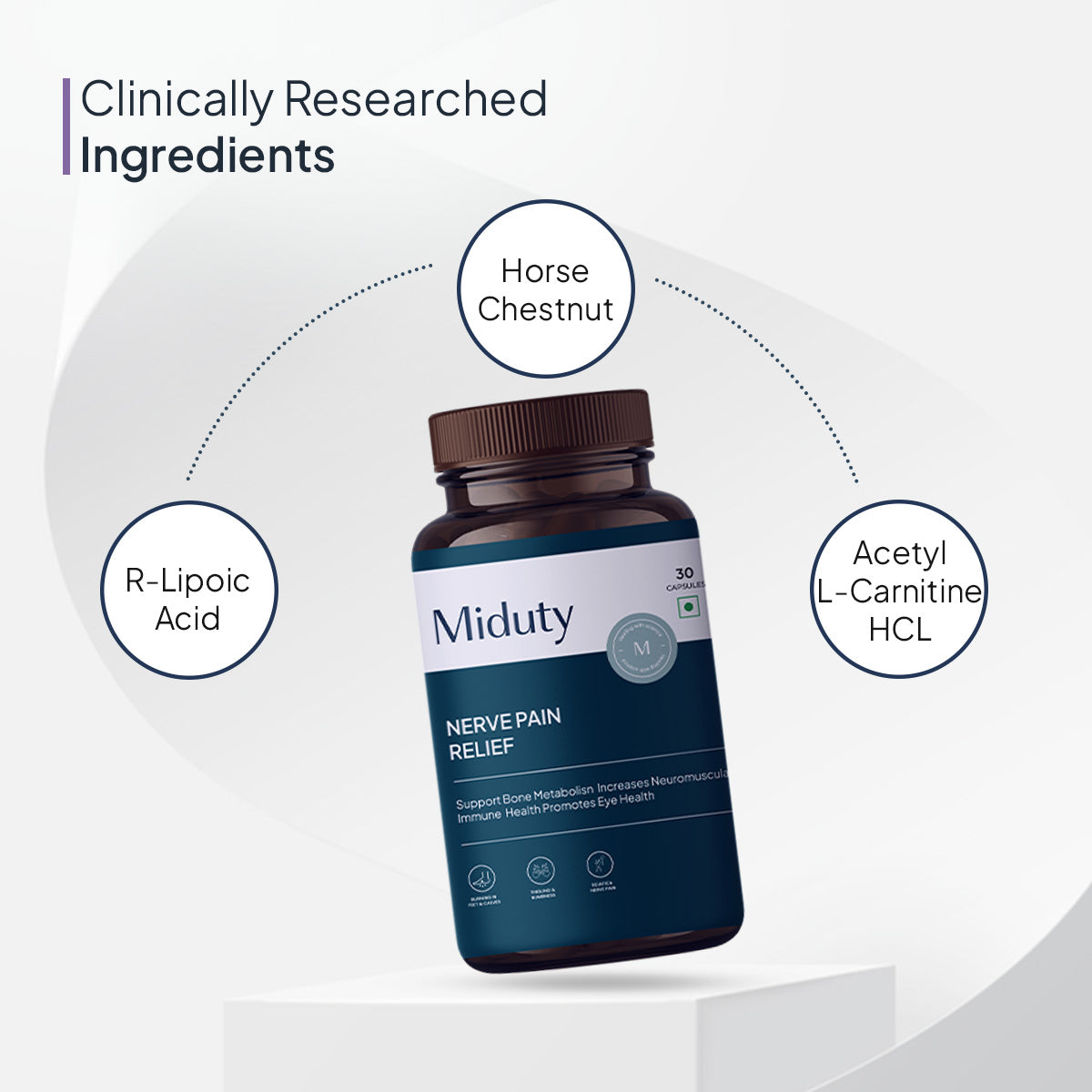 Miduty by Palak Notes Nerve Pain Relief Capsules - Indyancart