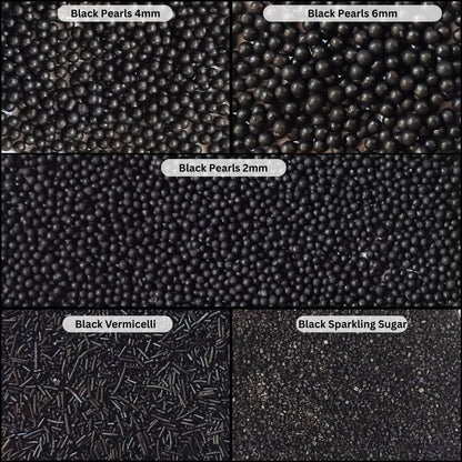 Confect Sprinkles for Cakes & Cupcakes Decoration | USP-19(Black)