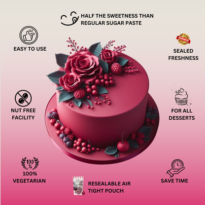 Confect Burgundy Fondant | Edible Sugarpaste