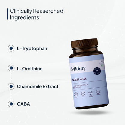 Miduty by Palak Notes Sleep Well Capsules - Indyancart