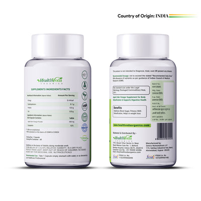Health Veda Organics Apple Cider Vinegar Supplements Capsules
