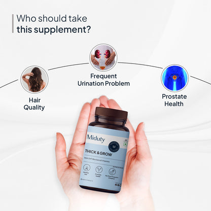 Miduty by Palak Notes Thick & Grow Capsules - Indyancart