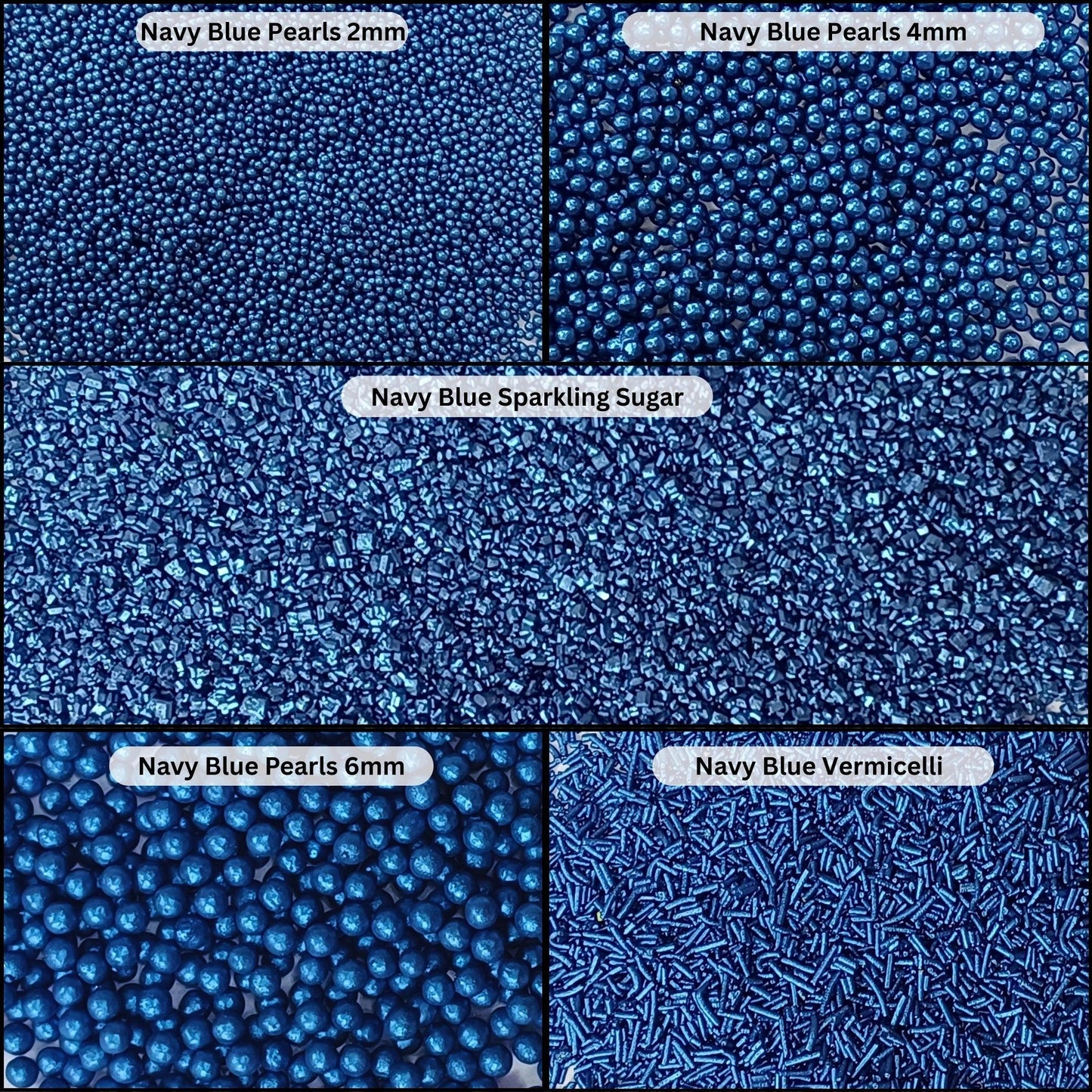 Confect Sprinkles for Cakes & Cupcakes Decoration | USP-10(Navy Blue)