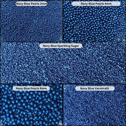 Confect Sprinkles for Cakes & Cupcakes Decoration | USP-10(Navy Blue)