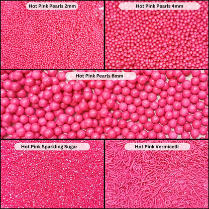 Confect Sprinkles for Cakes & Cupcakes Decoration | USP-7(Hot Pink)