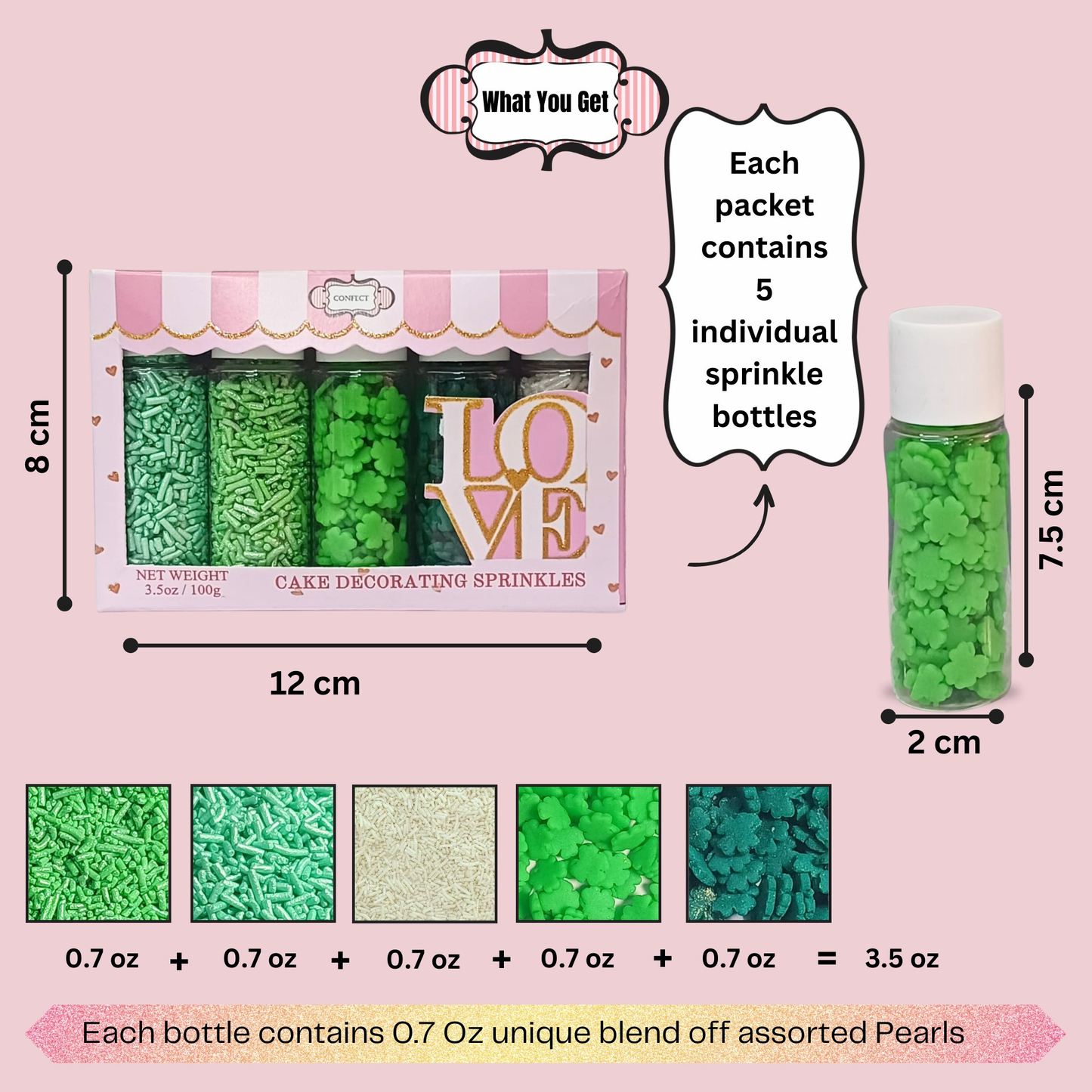 Confect St. Patrick's Sprinkles Multipack 8