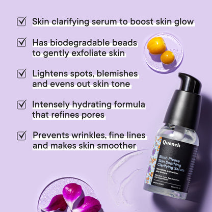 Quench Botanics Birch Please Skin Soothing Clarifying Serum - Indyancart