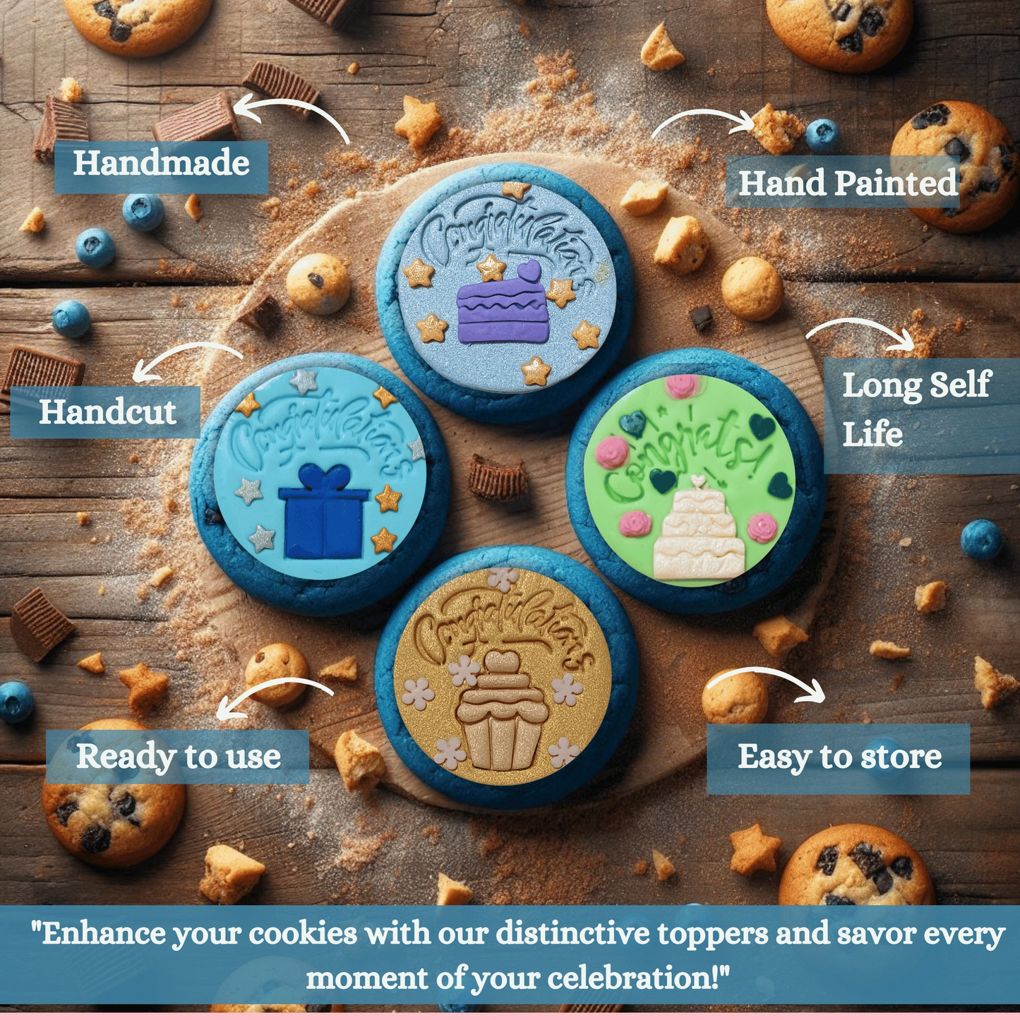Confect Congrats & Congratulations | Edible Celebration Topper