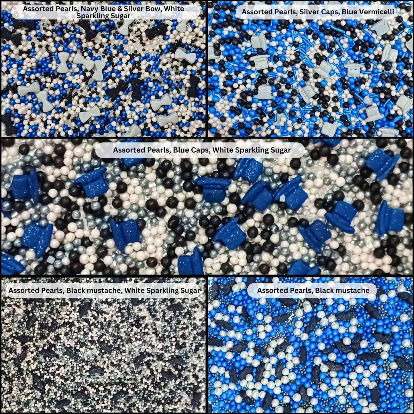Confect Black, Blue & White | (02) Father's Day Sprinkles