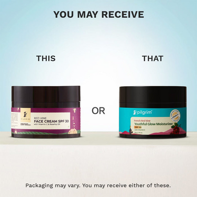 Pilgrim Red Vine Face Cream SPF 30 with Vitamin C & Rosehip Oil (PA+++)