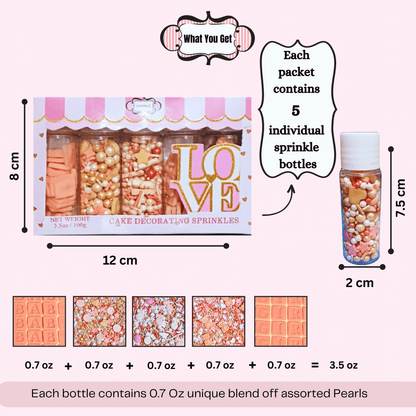 Confect Girls Baby Shower Sprinkles | Edible Sprinkles