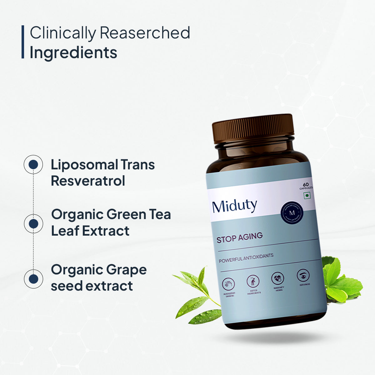 Miduty by Palak Notes Stop Aging Capsules - Indyancart