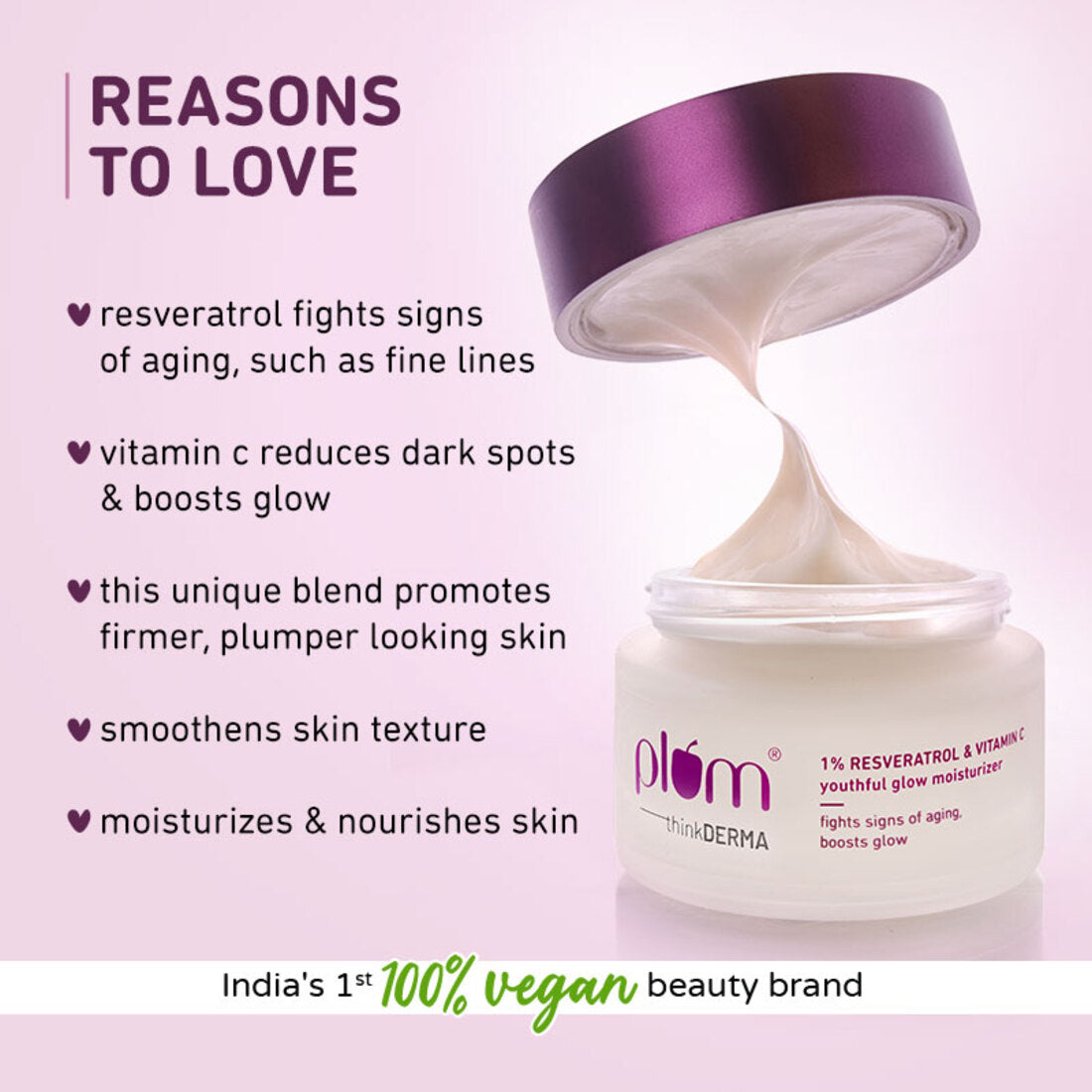 Plum Goodness 1% Resveratrol & Vitamin C Youthful Glow Moisturizer