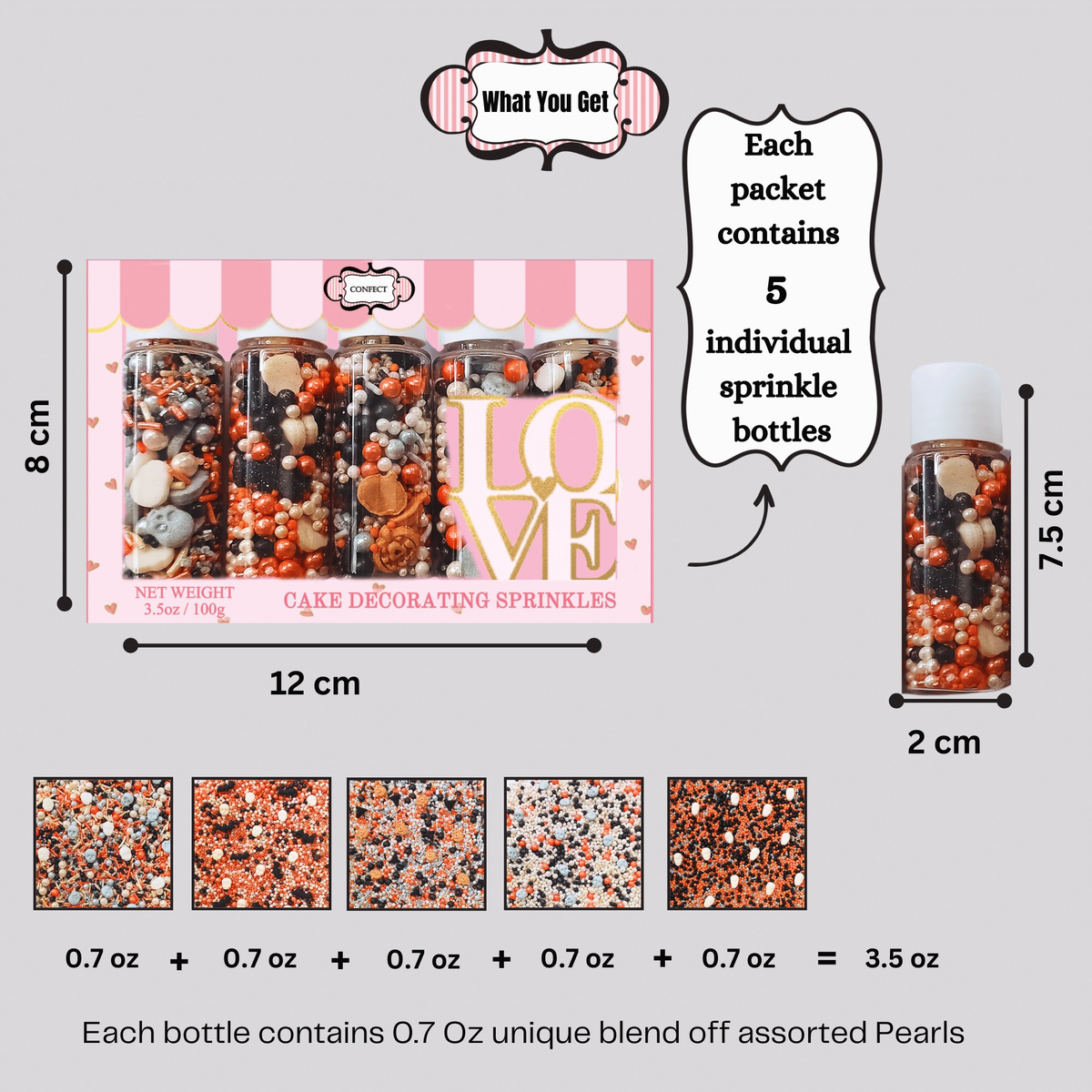 Confect Halloween sprinkles Multipack 3 (New)