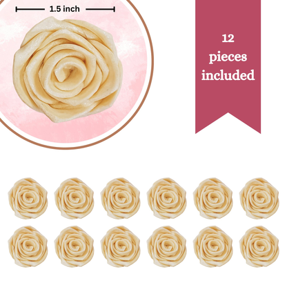 Confect Pearl | Edible Metallic Sugar Roses Topper