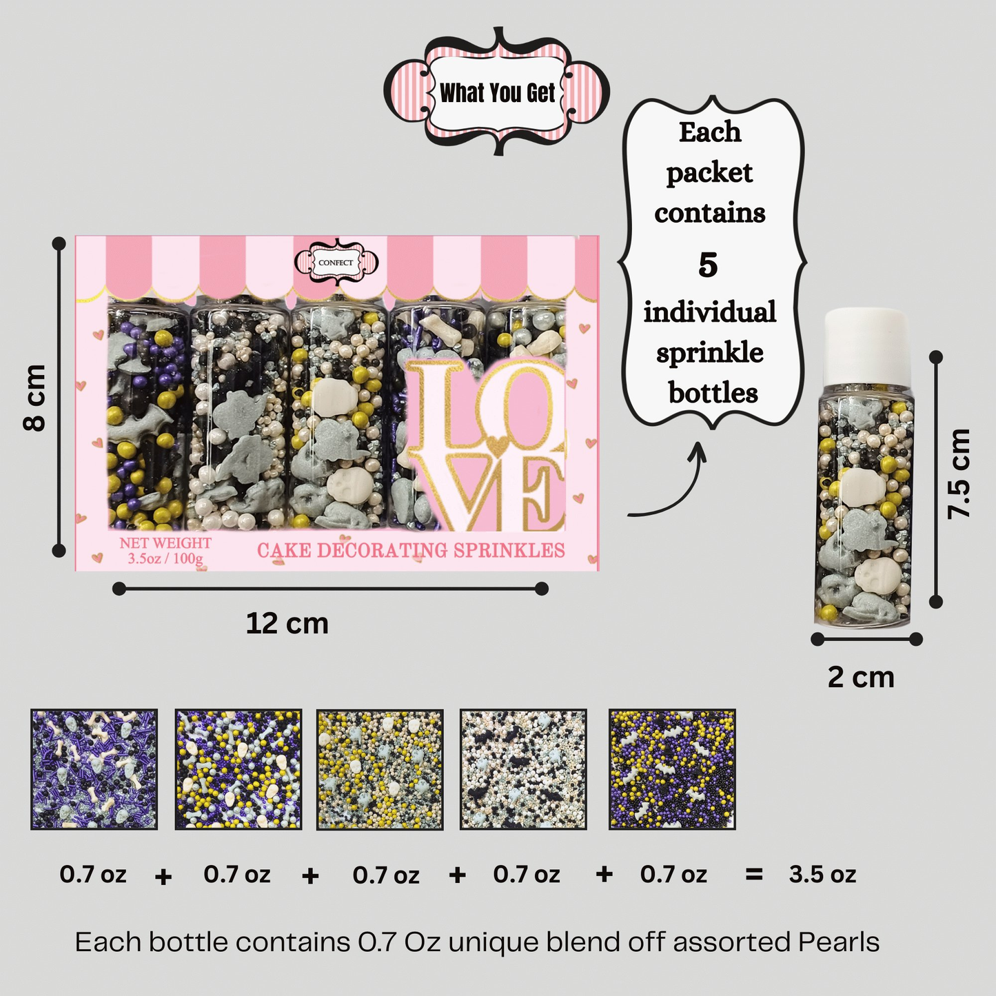 Confect Halloween sprinkles Multipack 1 (New)