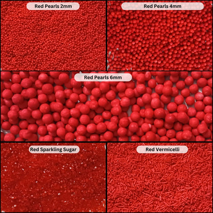Confect Sprinkles for Cakes & Cupcakes Decoration | USP-24(Red)